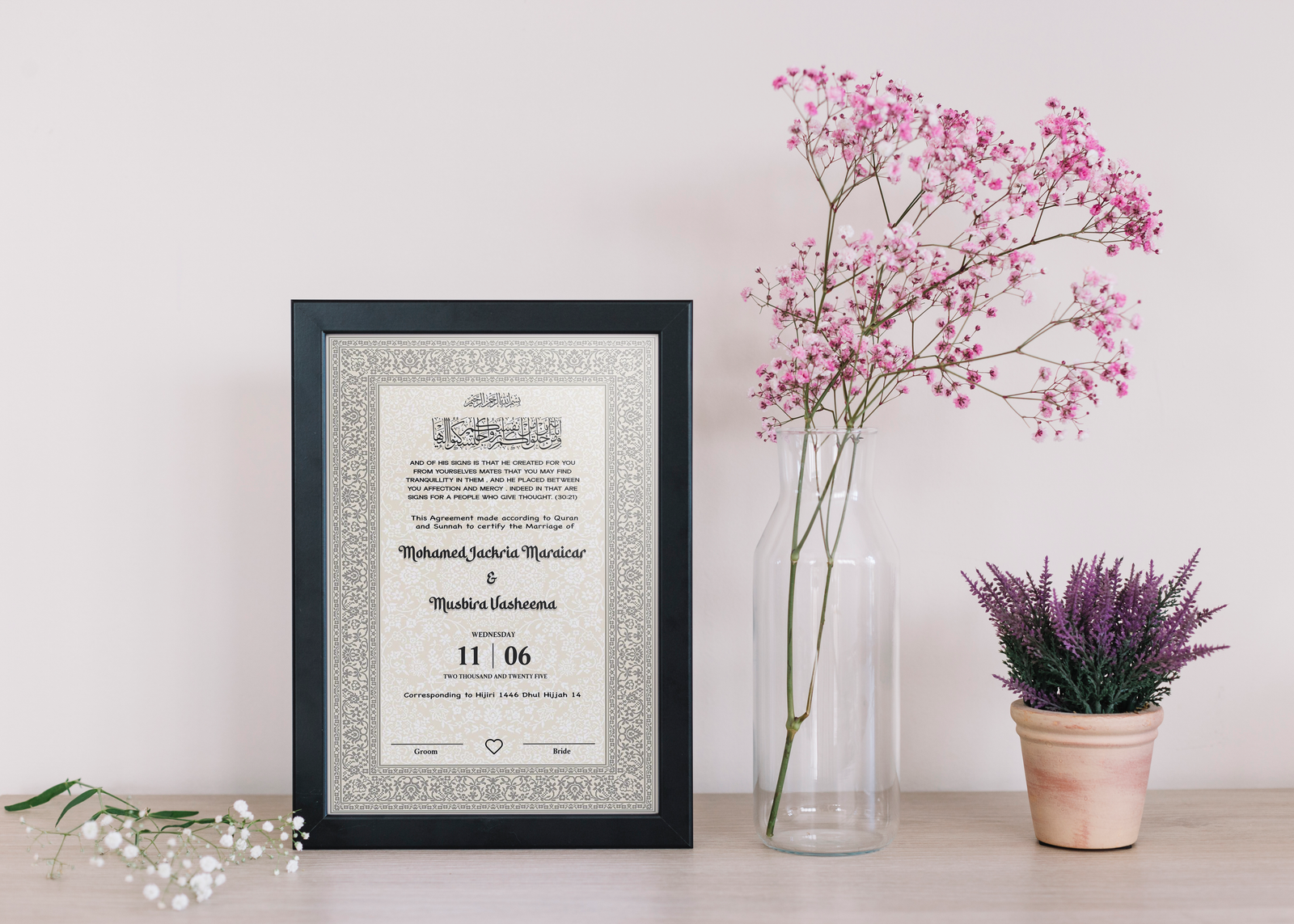 Nikkah Certificate